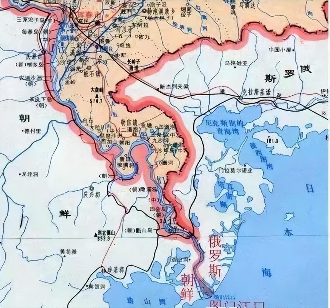 圖們江口位置 圖們江口位置